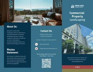 Free interactive Template: Commercial Property Landscaping Brochure