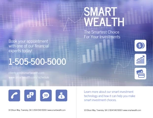 business  Template: Clean Investment Business Bi Fold Brochure Template