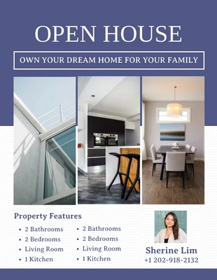 Free  Template: East Bay Open House Flyer Template