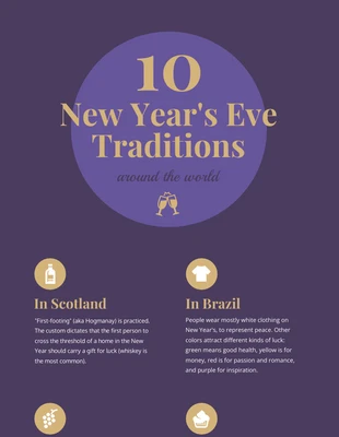 Free  Template: New Year Infographic Template