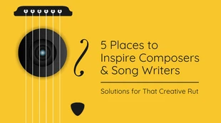 Free  Template: Creative Music Blog Banner