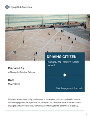 Free  Template: Civic Engagement Proposal Template