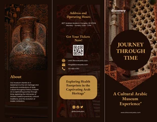 business  Template: Cultural Museum Brochure Template