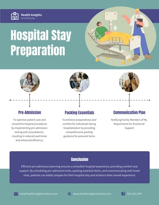 business  Template: Hospital Stay Preparation Infographic Template