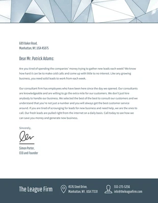 business  Template: Geometric Letterhead