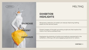 Mninimalist Cream Art Exhibition Proposal Presentation - Page 3