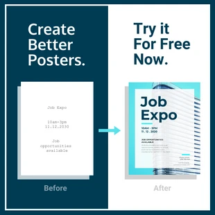 Free  Template: Before and After Poster Design Instagram Post