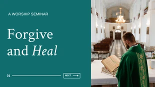 Free  Template: Church Worship Seminar Presentation Template