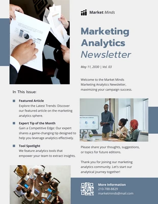 premium  Template: Marketing Analytics Newsletter Template