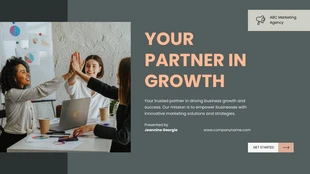 business  Template: Modern Growth Partner Presentation Template