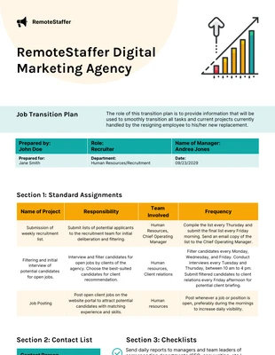 premium  Template: Transition Planning Template