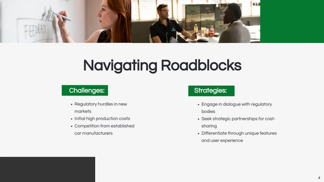 Dark Green and Black Roadmap Presentation - Page 4