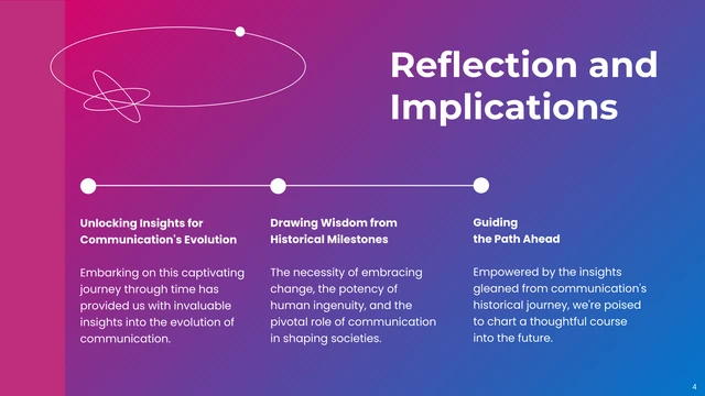 Gradient Purple and Blue Modern Simple Timeline Presentation - Page 4