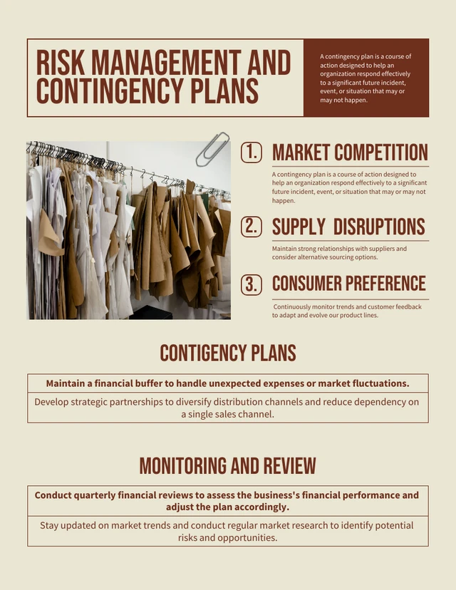 Maroon and Cream Fashion Finance Plan - Page 5