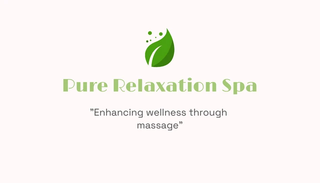 White and Green Massage Therapist Business Card - Page 1