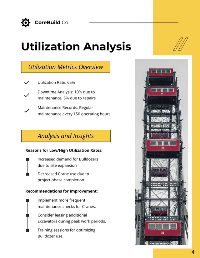 Equipment Utilization Report - Page 4