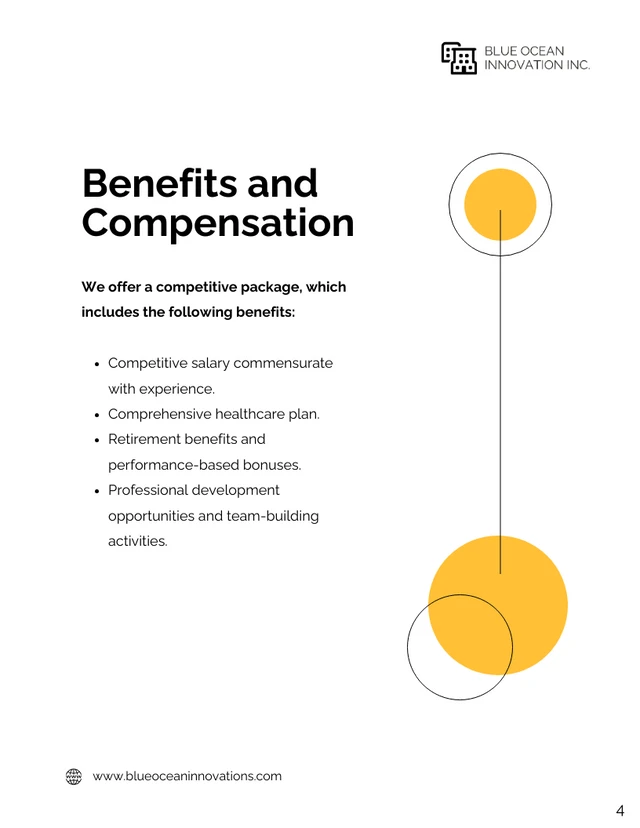 Yellow Circle Professional Job Proposal - Page 4