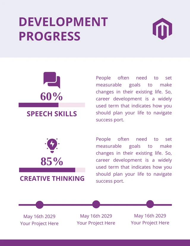 White And Purple Minimalist Bold Career Professional Development Plans - Page 5