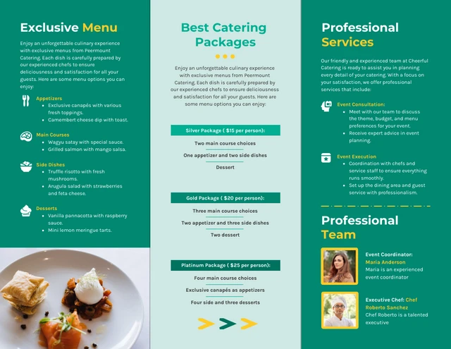 Social Event Catering Brochure - Page 2