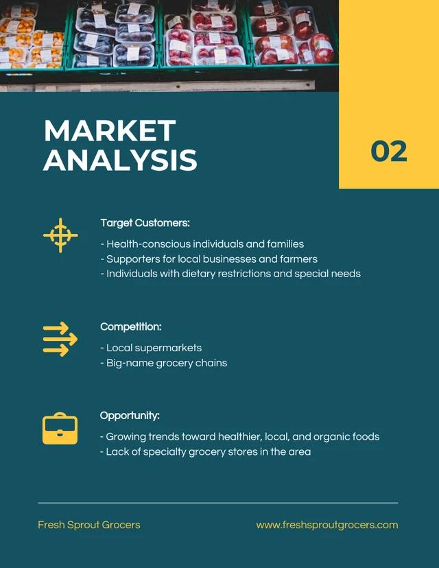 Blue And Yellow Small Business Plan - Page 3