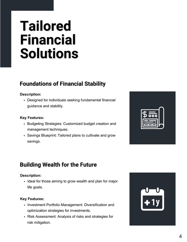 Financial Planning Proposal - Page 4