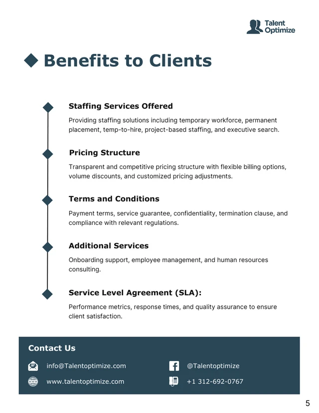 Staffing Proposal Template - Page 5