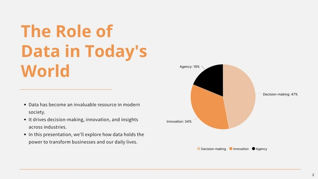 White Orange Minimalist Data Presentation - Page 2