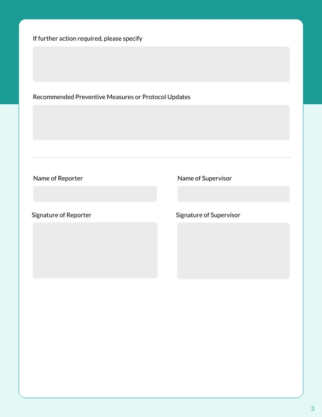 Pandemic Incident Report - Page 3