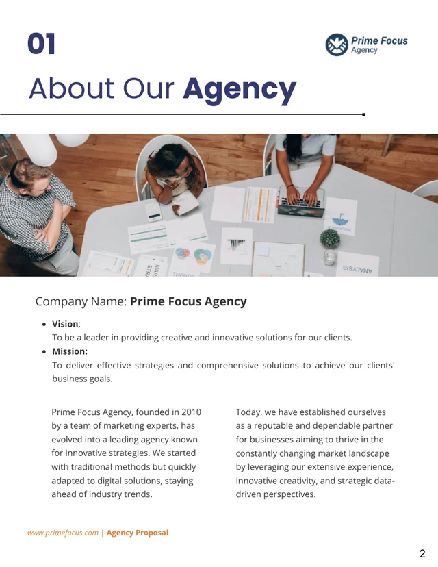 Agency Proposal Template - Page 2