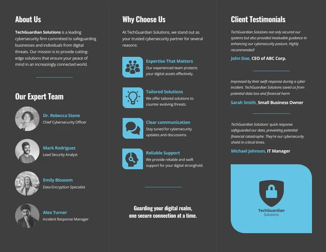 Cybersecurity Solutions Brochure - Page 2