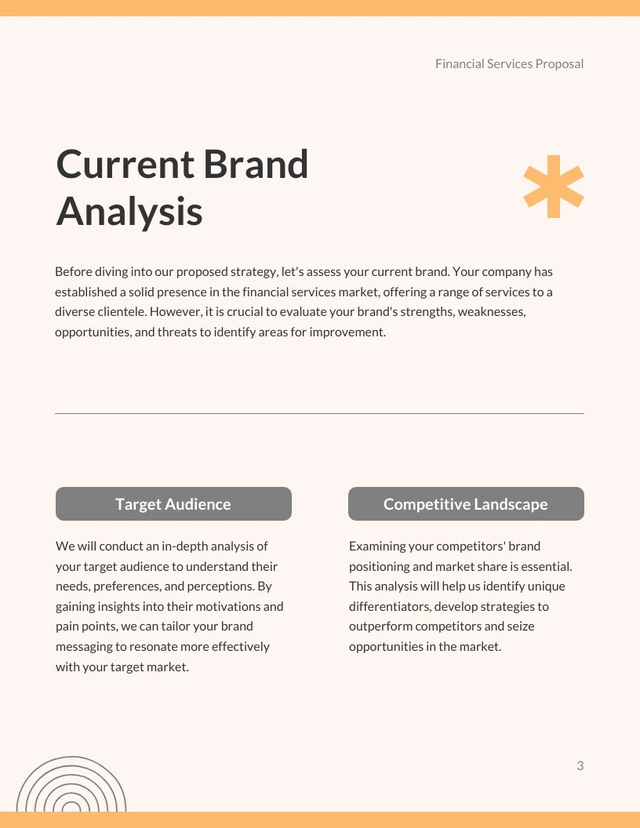 Cream Yellow Modern Finance Brand Management Proposal - Page 3