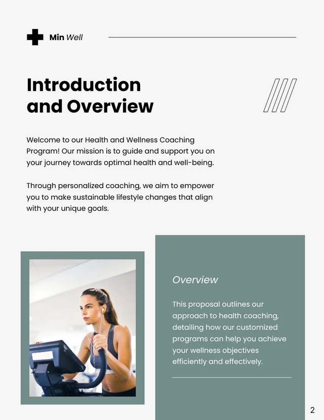 Health and Wellness Coaching Proposal - Page 2