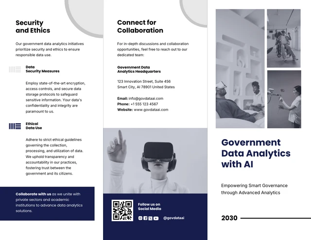 Government Data Analytics with AI C Fold Brochure - Page 1