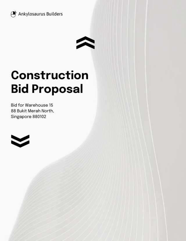 Bid Proposal Template - Page 1