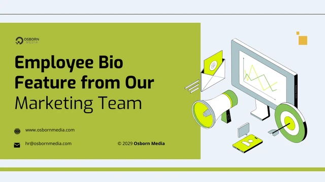 Employee Bio Feature Company Presentation - Page 1