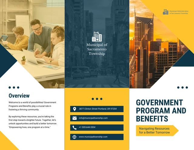 Government Programs and Benefits Brochure - Page 1