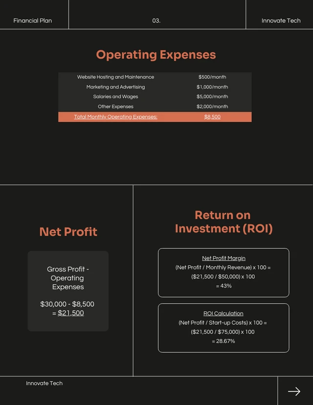 Light Grey and Orange Minimalist Financial Plans - Page 4