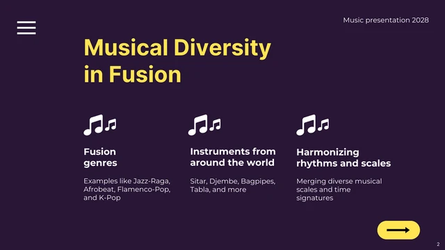 Purple and Yellow Simple Modern Presentation - Page 2