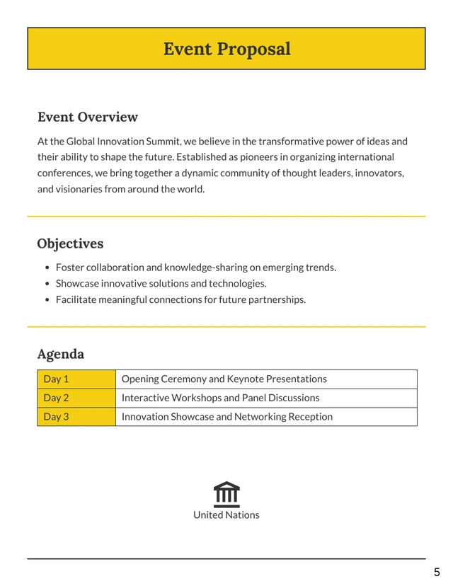 International Conference Proposal - Page 5