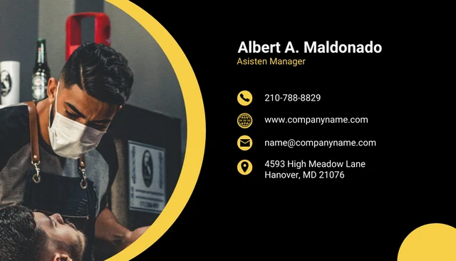 Professional business Card modern Barber - Page 1