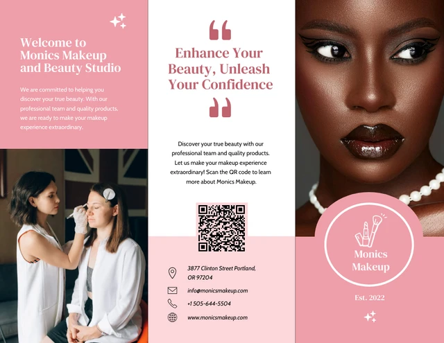 Beauty & Makeup Studio Brochure - Page 1