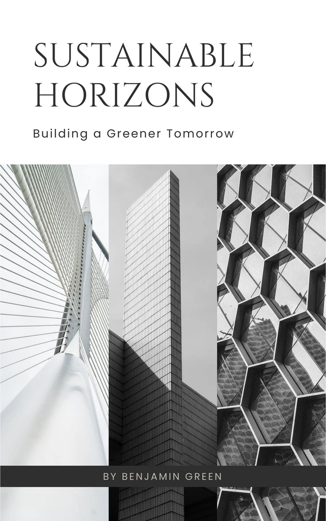 Light Grey Simple Architecture Book Cover Template