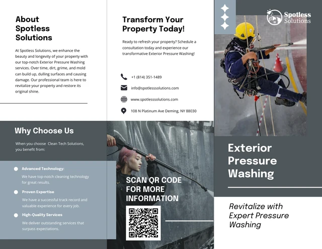 Exterior Pressure Washing Brochure - Page 1