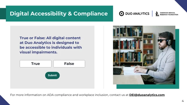 Interactive ADA Compliance Training Quiz Presentation - Page 4