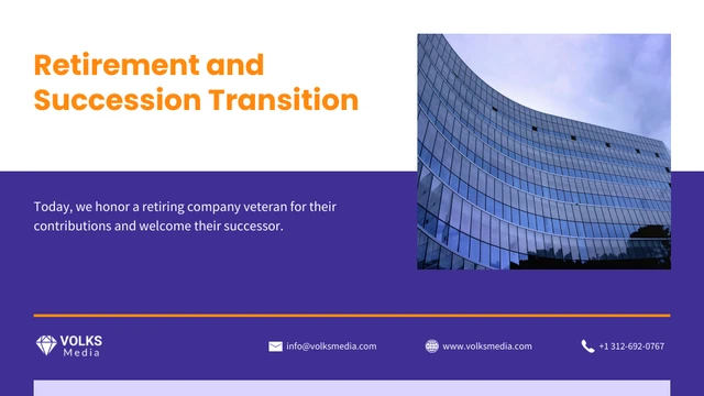 Retirement and Succession Transition Company Presentation - Page 1