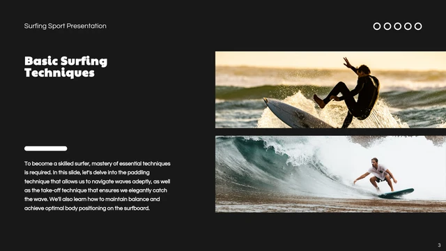 Black And White Simple Surfing Sports Presentation - Page 3