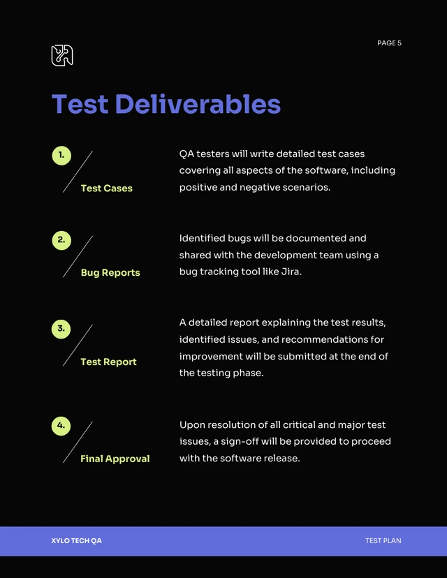 Black Blue Neon Test Plan - Page 5