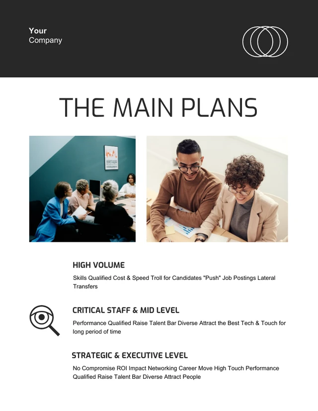 Black And White Simple Elegant Minimalist Professional Staffing Plans - Page 4