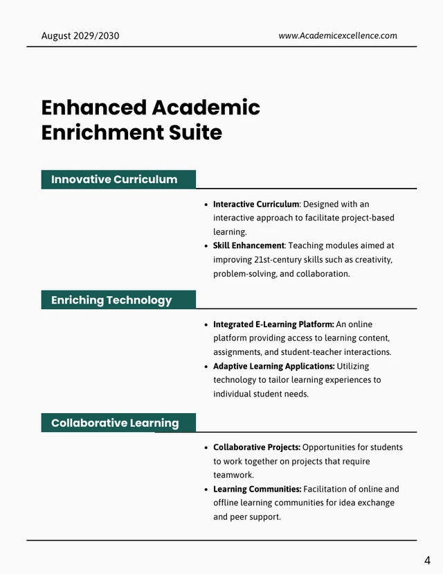 Green And White Modern Minimalist Academic Proposal - Page 4