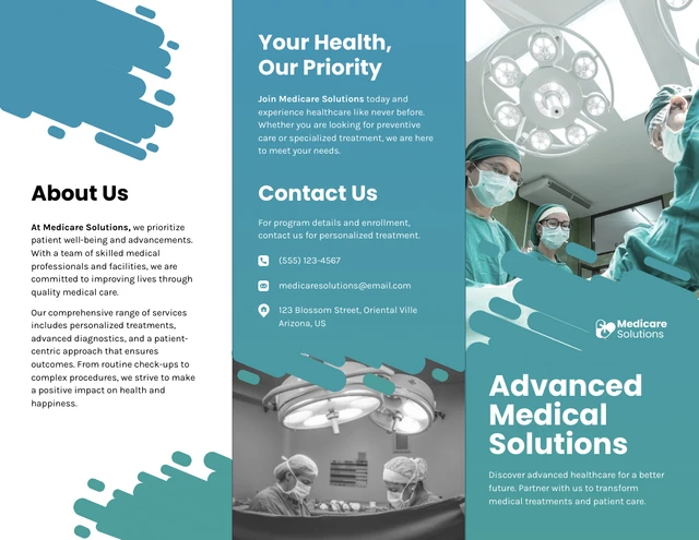 Medical Tri-fold Brochure Template